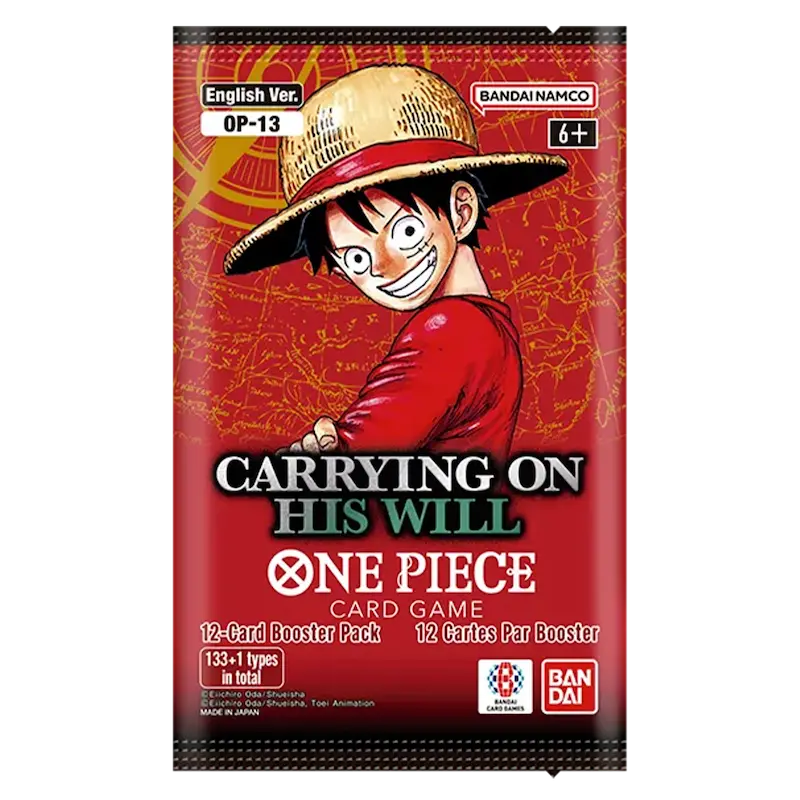 One Piece - Carrying on His Will OP13 Booster Box Pack Einzeln - JP
